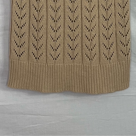 deb Beige/Tan Sweater with Short Sleeves and Versatile Collar in Size 2X - Picture 12 of 15